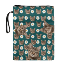 Book Sleeve Polyester Fabric Protection Case 8.66 x 11.42 in