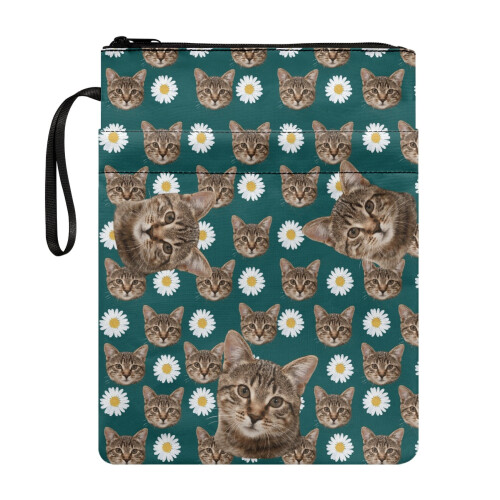 Book Sleeve Polyester Fabric Protection Case 8.66 x 11.42 in