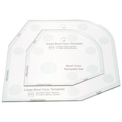 Bowl Cozy Template Square Sewing Pattern 1 Set