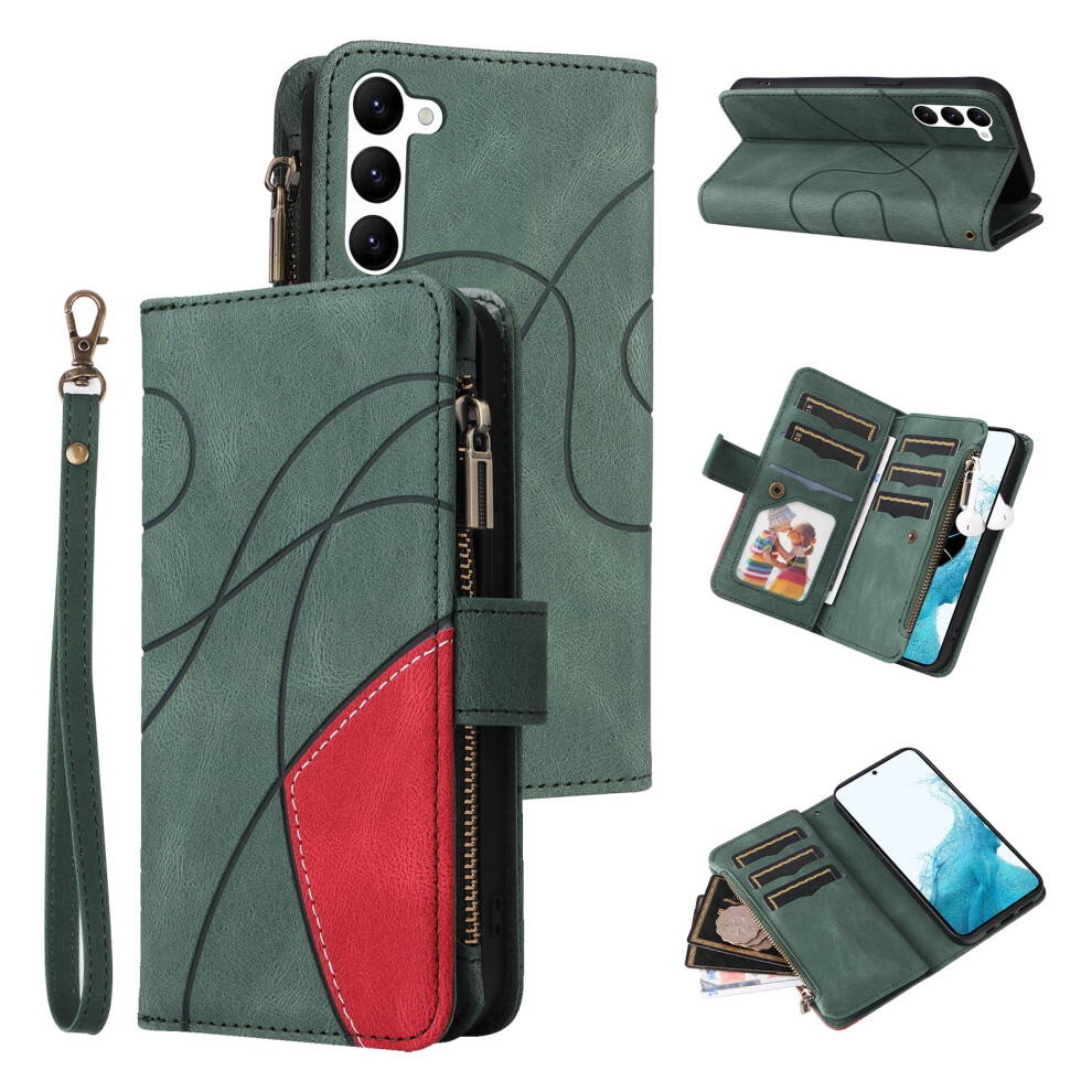 Pu Leather Folio Case For Samsung Galaxy S23 Plus 5G Green 939152665945