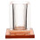 Acrylic Microphone Stand Tabletop Single Slot 1 Set 1