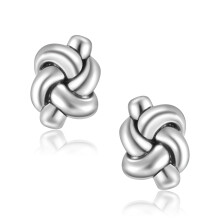 925-ös sterling ezüstből készült Love Knot fülbevalók – Pár