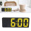 Digital Alarm Clock with Temperature Display Black 12/24H USB/Battery powered 1