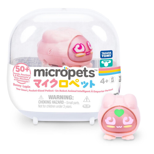 Bunny Interactive Electronic Robot Pet, 50+ Reactions