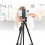 Portable Design Selfie Stick Tripod For iPhone Android, Extendable Range Wireless Remote Shutter4Adjustable Heights Sturdy Aluminum Alloy 7