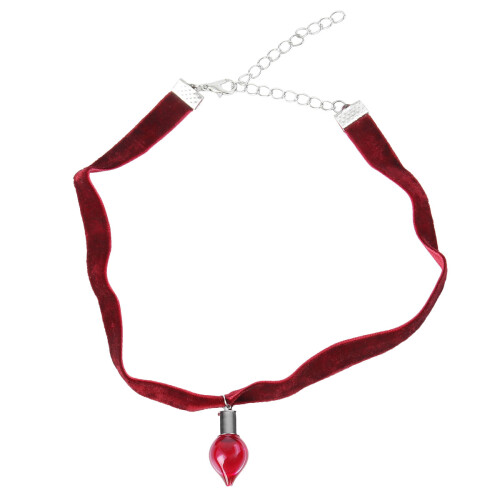 2Stk Halskette Mit Samtband Schwarze Damen Schmuck 1