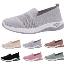 Willtoo Orthopaedic Women's Walking Shoes – Lightweight, Breathable Mesh, Wide Width, Comfortable Casual & Running Trainers, Gray