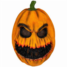 Kürbiskopf-Halloweenmaske – Flexibel, Leicht, Einzeln