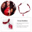 2Stk Halskette Mit Samtband Schwarze Damen Schmuck 10