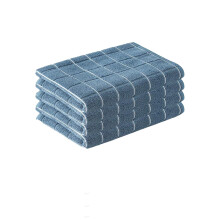 4-Pack Heavy Duty Kitchen Towels 17.71x25.59in Ultra-Fine Fiber Absorbent Dish Cloths for Wiping Table Glass Cleaning Multipurpose Set (Blue)