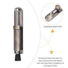 Door Stop Holder Adjustable Heavy-Duty Spring-Loaded