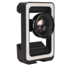 100mm Macro Lens with LED Fill Light, 350mAh, 4K HD, Black