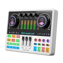 DJ20 Live Sound Card Equipment 48V Condenser Microphone Reverberation Noise Reduction for Cardioid Design Microphone B