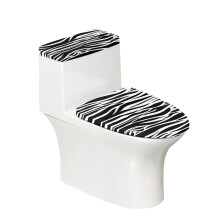 Zebra Polyester Toilet Seat Cover Replacement 17"x21"