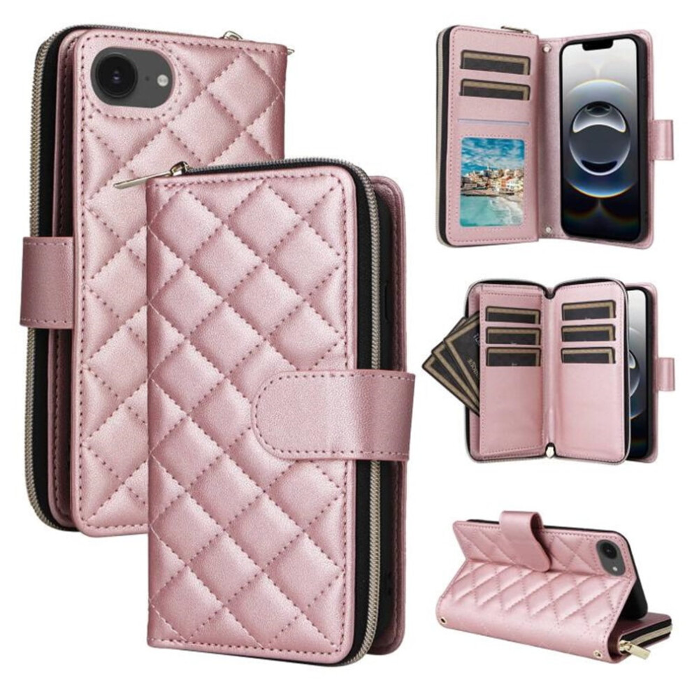 Iphone 16E Magnetic Flip Wallet Case With 9 Card Slots And 939152679683