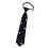 Black polyester pre-tied necktie for women 1