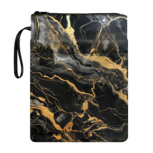 Book Sleeve Cover with Waterproof Polyester Fabric Book Sleeve with Book Protection for Notebook Bible Journal Textbooks Protector Wrap Bag, Marble