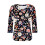 Top da donna a maniche a 3/4, camicie casual con scollo a V, magliette basic morbide, camicette da lavoro 3