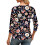 Top da donna a maniche a 3/4, camicie casual con scollo a V, magliette basic morbide, camicette da lavoro 5