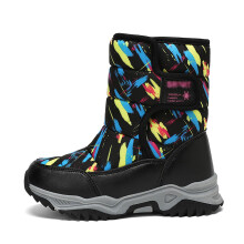 Boys Winter Boots Children Shoes Fashionable Thick Soled Boots Winter Velvet Warm Snow Boots Boys Boots