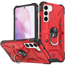 Case for compatible with Samsung Galaxy S21 Ultra 5G Military Grade Shockproof Magnetic Attachment with Stand Case Cover,Red,For Galaxy S21 Ultra 5G