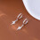 Sterling Silver Lightning Bolt Drop Hoop Earrings 1 Pair 5