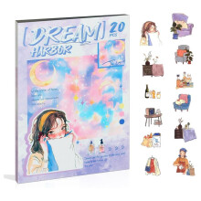 Women Journal Sticker Book, PET People Stickers for Journaling, Scrapbooking, Junk Journal Supplies Dream Harbor