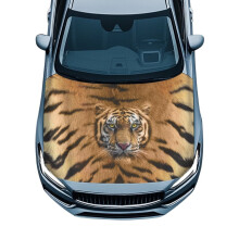 Tiger Print Car Hood Cover Protective Hood Covers for Cars Car Bonnet Banner Women Men Automotive Exterior Accessories for Trucks, Cars, SUV, or Van