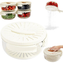 2-in-1 draining and preservation basket with collapsible