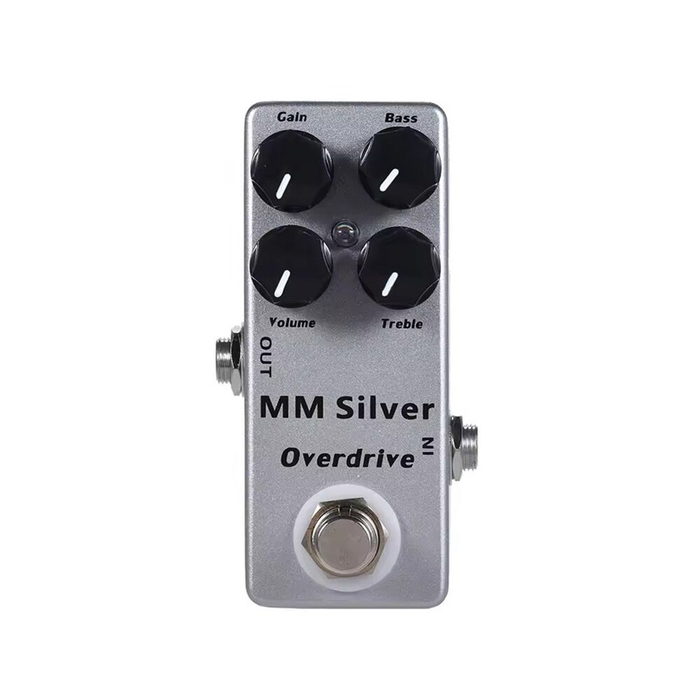 Guitar Effects Pedal Overdrive 4 Modes Effector Pedalboard For Effects Processors Tremolo Sound Mixer Silver 4713211451665
