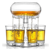 6-Shot Glass Wine Pourer Dispenser Holder – Compatible with Foam Box Sets