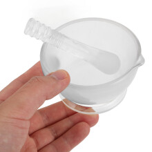 1 Set Pestle And Glass Bowl Set Grinding Glass Container With Pestle For Kitchen Laboratory 75ml