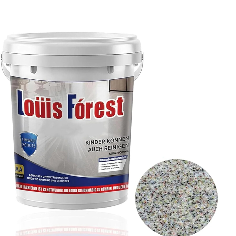 Epoxy Colored Sand Floor Paint, 0.5Kg High-Gloss Marble Effect Self-Leveling Coating Â Waterproof & Non-Slip, Compatible With Louis Forest 9557311440359
