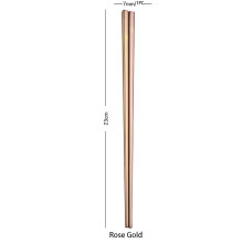 Final Sale 304 Stainless Steel Chopsticks In Rose Gold 1Pair Stainless Steel Tableware Colorful Length 23Cm Chopsticks Tableware Stainless Steel Bowl