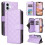 Magnetic Flip Wallet Case for iPhone 16 Plus Purple 1
