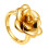 Flower Ring 18K Gold Plated One Piece 1