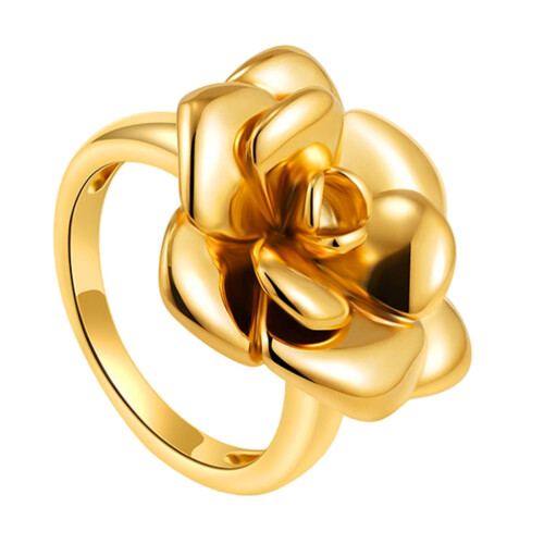 Flower Ring 18K Gold Plated One Piece