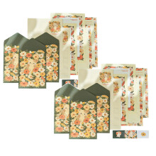 Clearance Office product under $5,Stationery Paper And Envelopes Set Cute Animal Patterns Envelope Love Letter Papers Letter Writing Kit 2PC