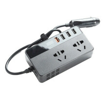 Portable and Versatile Car Power Inverter Fast Charging DC to AC Converter with Built-in Type-C Super Durable Build Dual AC Outlets for Modern Devices