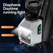 Bicycle Front Light USB Rechargeable LED Flashlight Mountain Bike E-Bike Night Cycling Flashlight Lamp