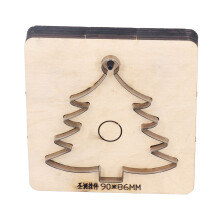 Matriz de corte de couro em aço liga durável, formato de árvore de Natal, ferramenta de perfuração compacta, soldagem por pontos de alta