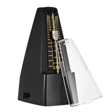 Standaard Precisie Mechanische Metronoom Is Geschikt voor Piano, Gitaar, Viool, Bas en Andere Instrumenten Zwart