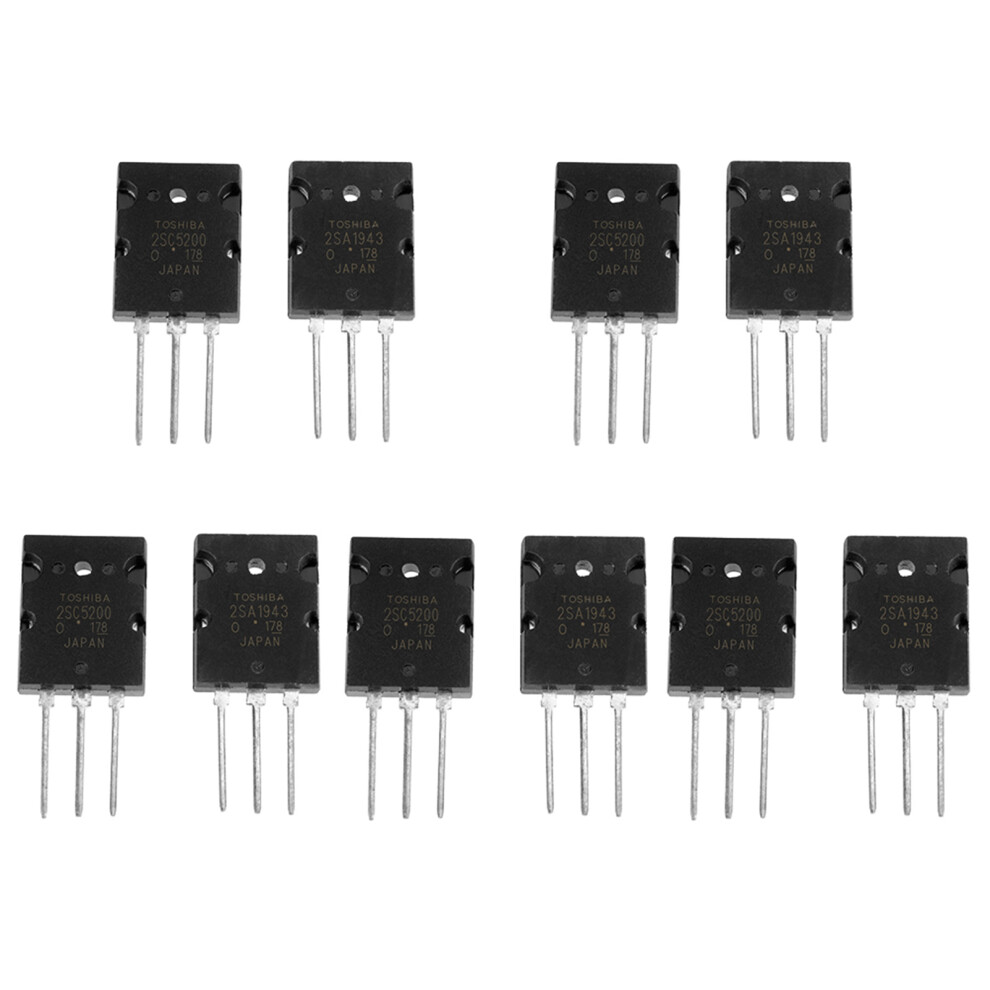 Replacement Transistor Audio Amplifier Transistor, Silicon Transistor Electronic Components Long Serving Life High Power Amplifier Transistor Pnp 9071309543230