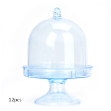 Exquisite And Fashionable Event Decoration Supplies, Clear Plastic Mini Cake Stand With Safe And Reliable Design For Perfect Mini Cake Or Dessert