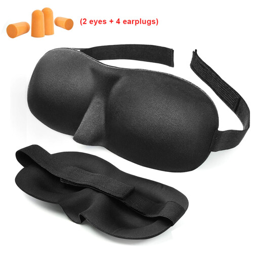 Μάσκα ύπνου Nighttime Bliss, Sweet Dreams με κάλυμμα ματιών 3D Contour, φορητή για ύπνο εν κινήσει,