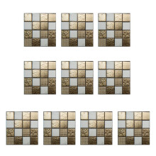 Effortless Easy Install Kitchen Bathroom Tiles, Waterproof Heat Resistant Backsplash For Your Living Room, Peel And Stick Metal Tiles That Stay Fresh