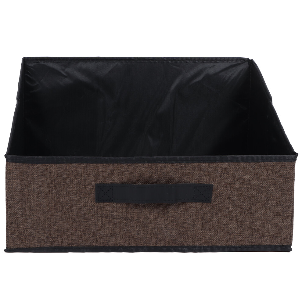 Reinforced Handle Fabric Storage Bins, Foldable And Stackable For Closet Organizer Solutions, Dust-Resistant Lidded Containers For Home Essentials 9425574341792