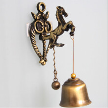 Antyczny magnetyczny dzwonek do drzwi, wykwintne ozdobne dzwonki, wyjątkowa dekoracja na Halloween z czystym dźwiękiem do użytku wewnątrz i na