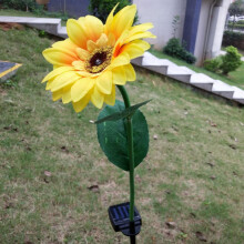 Guirlande lumineuse tournesol pour décoration extérieure, lampes solaires à piquet pour jardin avec éclairage LED écoénergétique pour allées