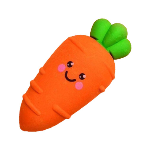 Cute Radish Shaped Pencil Eraser, TPC Material